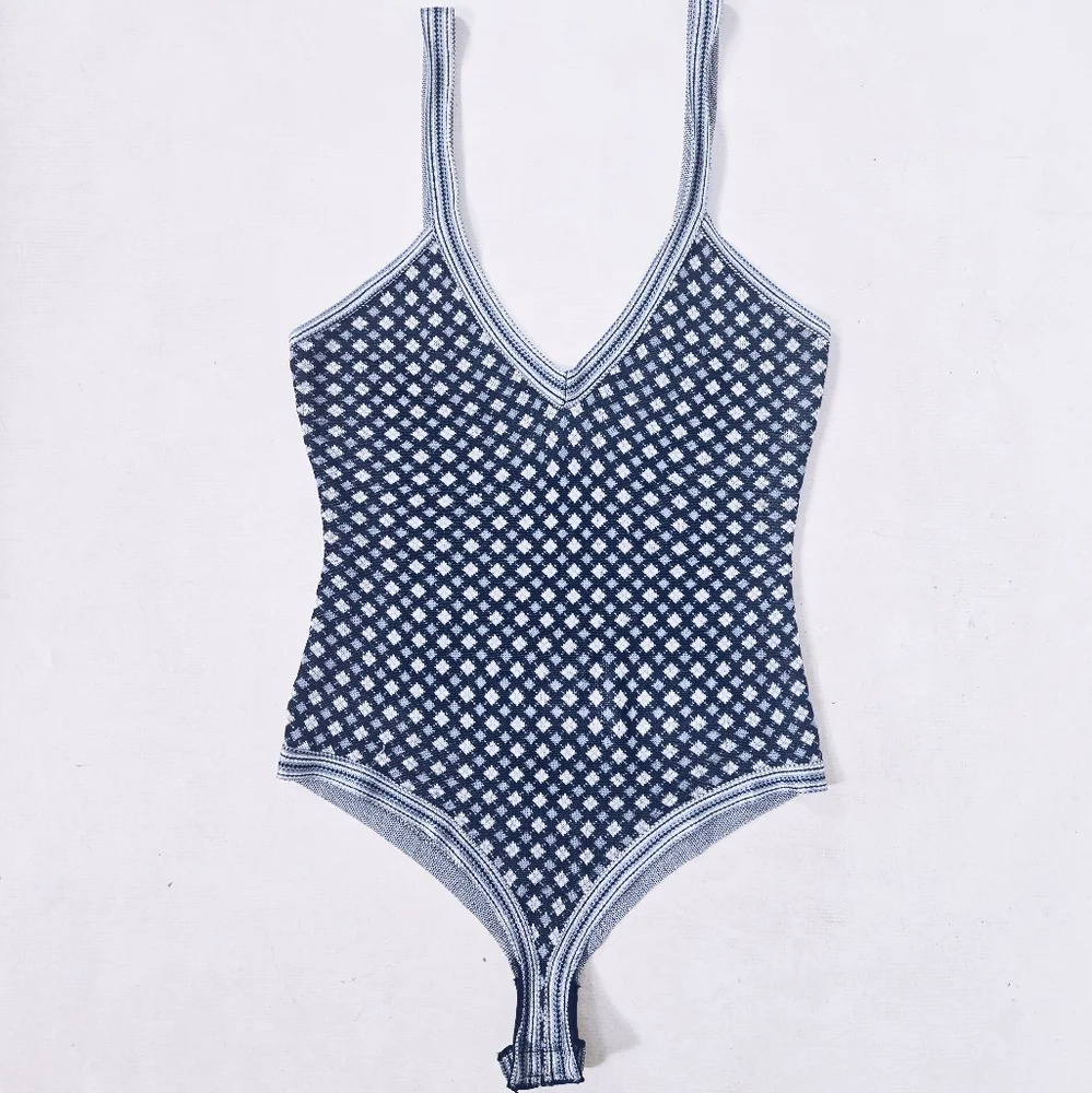 Free People Printed Bodysuit